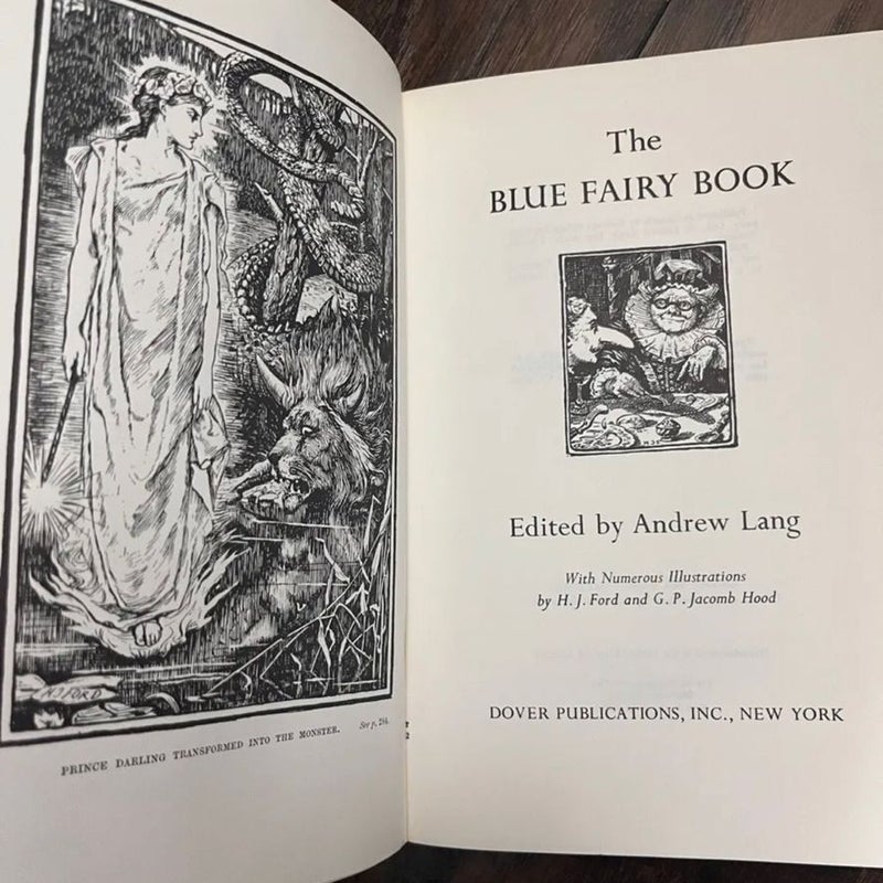 The Blue, Green & 2 red 1st edition Fairy Books