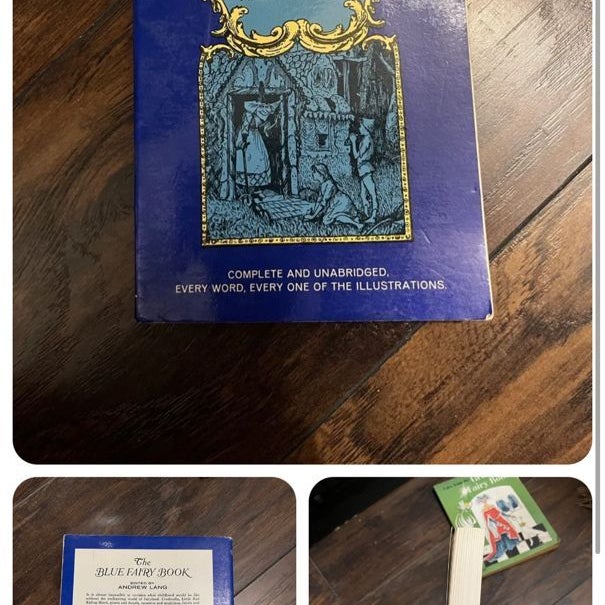 The Blue, Green & 2 red 1st edition Fairy Books
