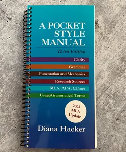 Pocket Style Manual 2003 MLA Update and Merriam Webster Dictionary