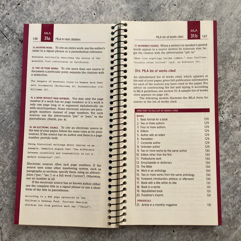 Pocket Style Manual 2003 MLA Update and Merriam Webster Dictionary
