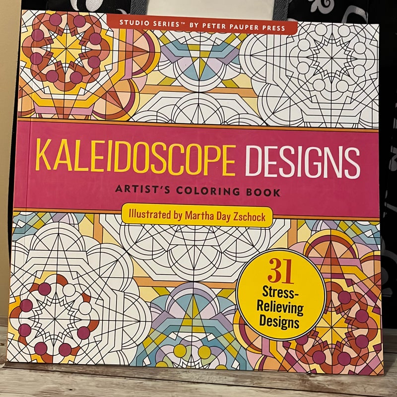 Kaleidoscope Designs Artist's Coloring Book (31 Stress-Relieving Designs)