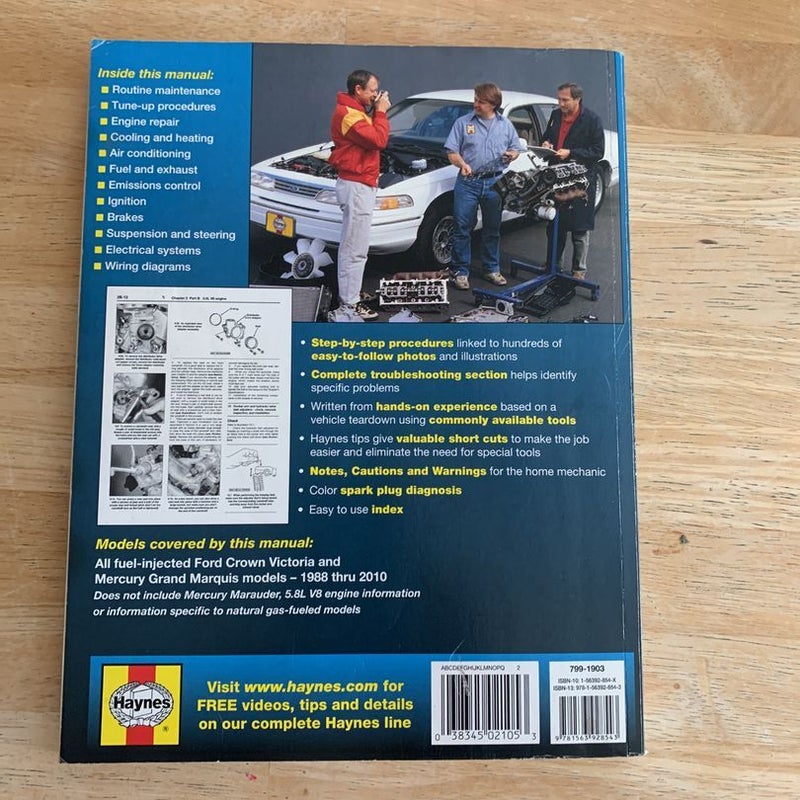 Haynes Repair Manual - Ford  & Mercury 1988-2010