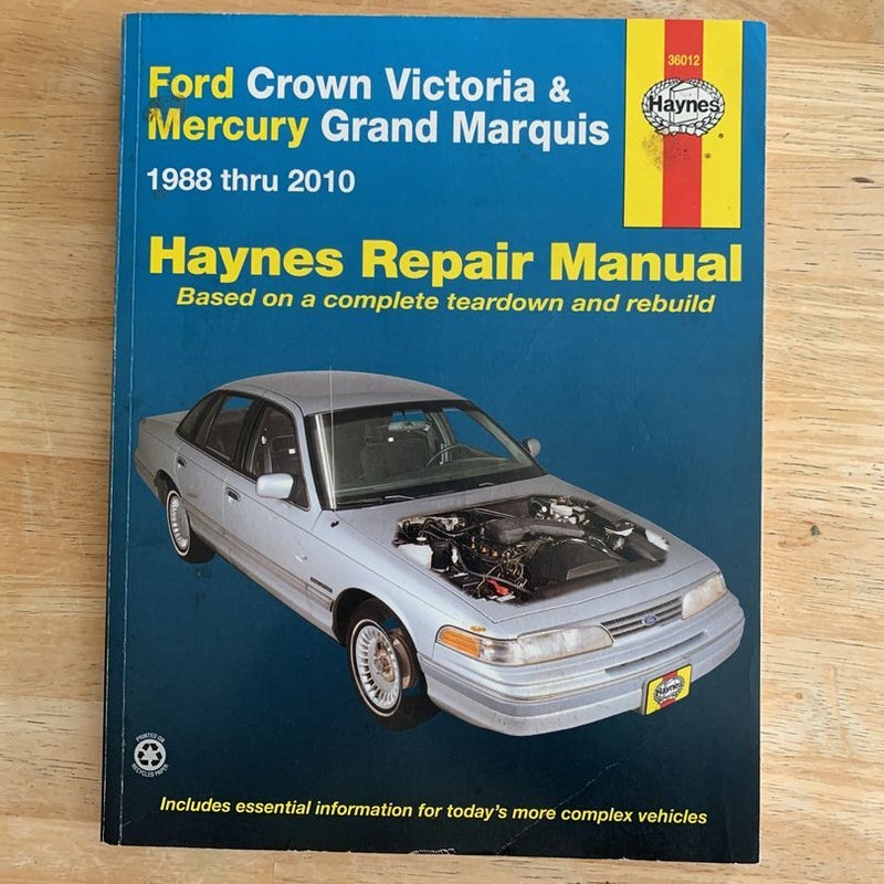 Haynes Repair Manual - Ford  & Mercury 1988-2010