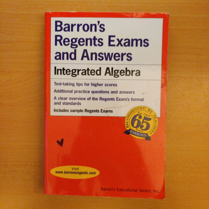 Barron's Regents Exams and Answers Integrated Algebra