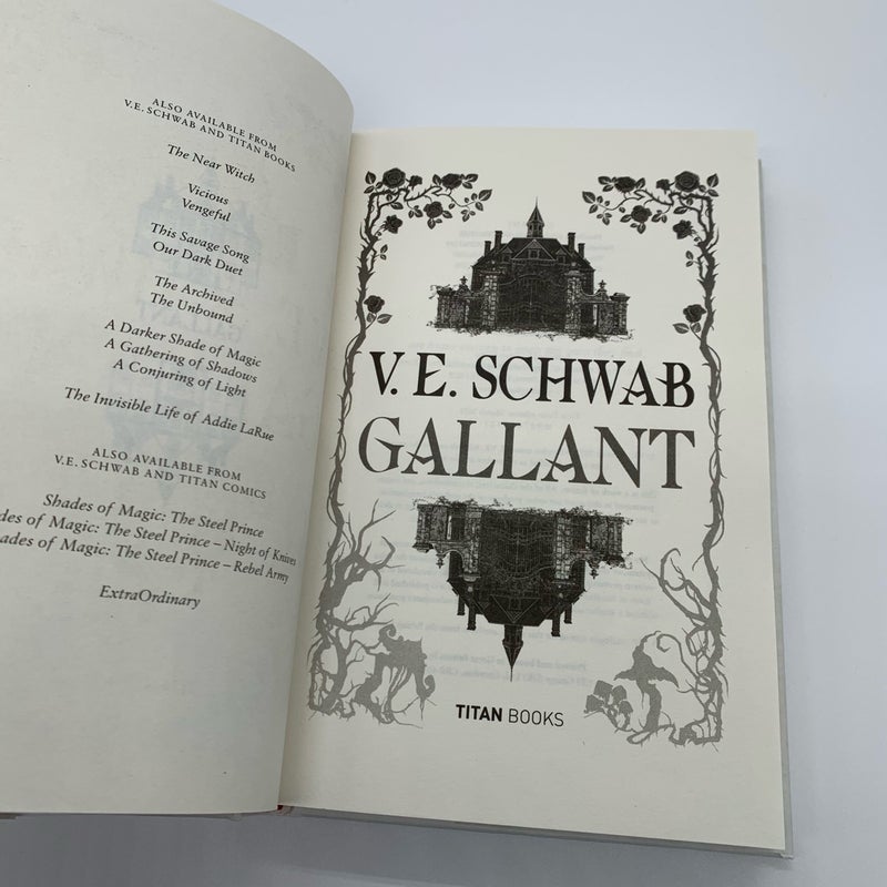 Gallant V.E. Schwab Signed Edition
