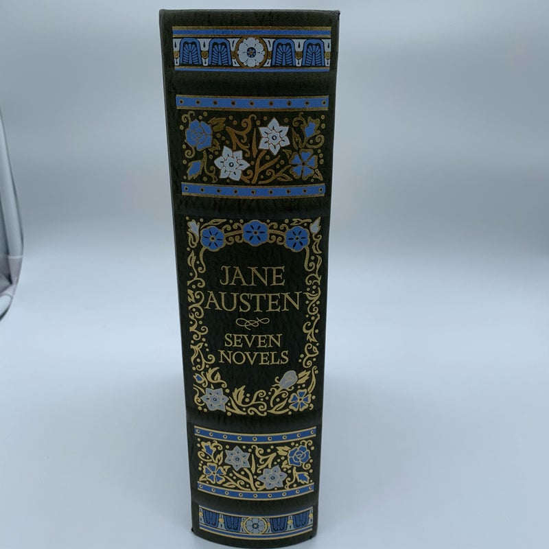 Jane Austen Seven Novels Pride and Prejudice and More Leather abound Collectors Edition