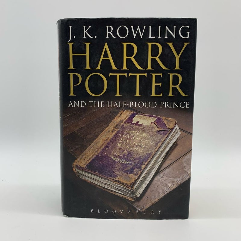 Rare Bloomsbury Harry Potter and the Half Blood Prince Adult Edition