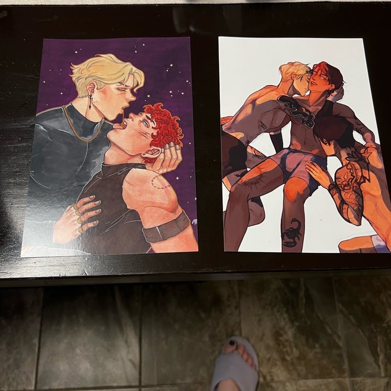 All for the game trilogy by Nora Sakavic, goodies from Obsidian Moon crate special box