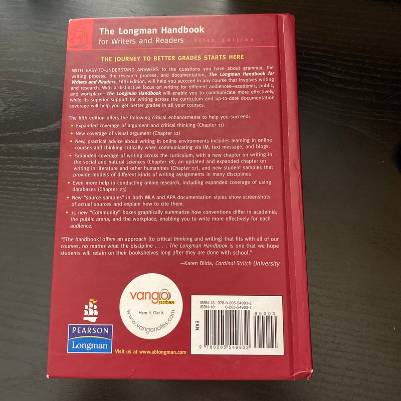 The Longman Handbook for Writers and Readers
