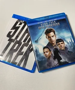 Star Trek, movies 1 & 2 on blu-ray