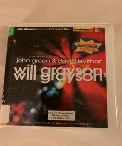 Will Grayson, Will Grayson book on CD