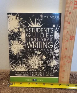 A Student's Guide to First-Year Writing