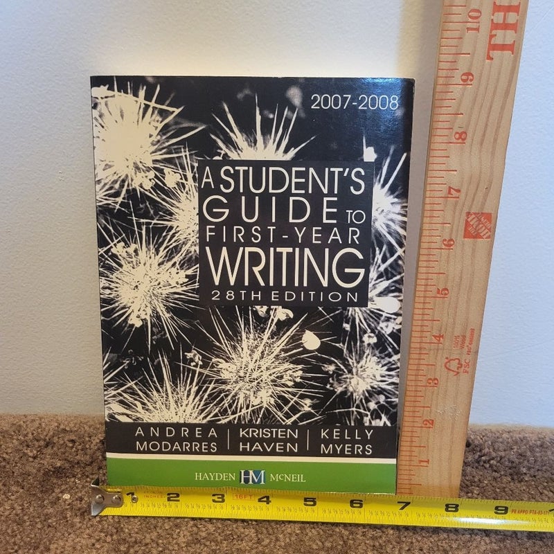 A Student's Guide to First-Year Writing