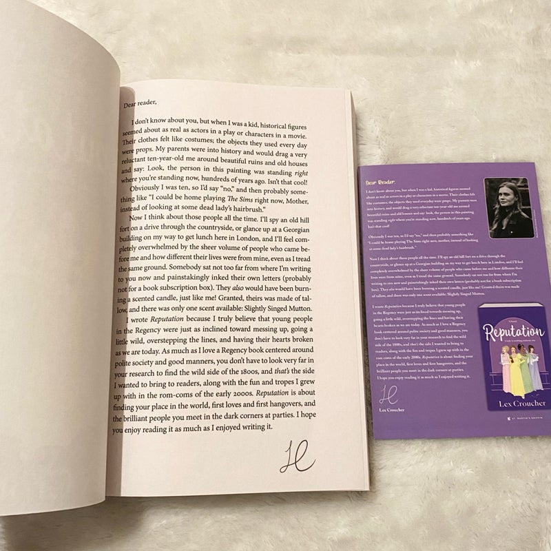 Reputation New Signed With Author Note 