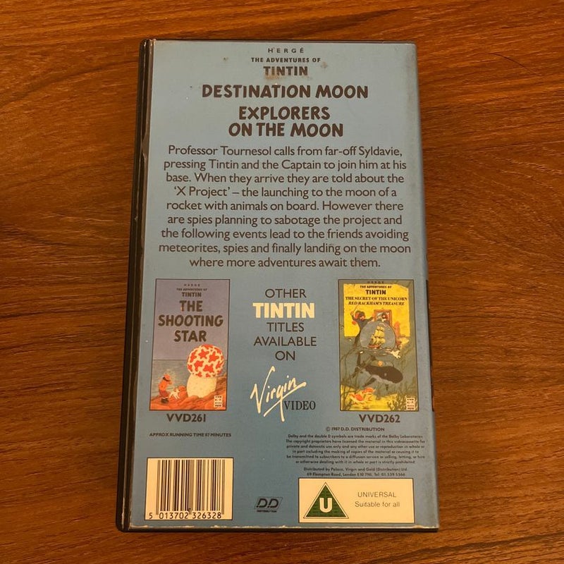 The Adventures of Tintin Destination Moon and Explorers on the Moon