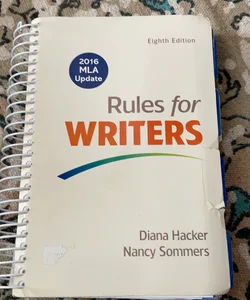 Rules for Writers with Writing about Literature (Tabbed Version) with 2016 MLA Update