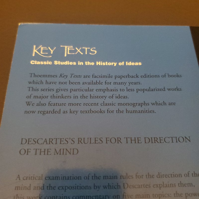 Descarte s rules for the direction of the mind by harold h joachim