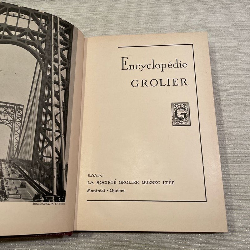 Encyclopedie Grolier Canada Edition (VIII) 1950’s