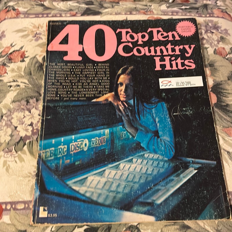 Set of two country music music books for the chord organ