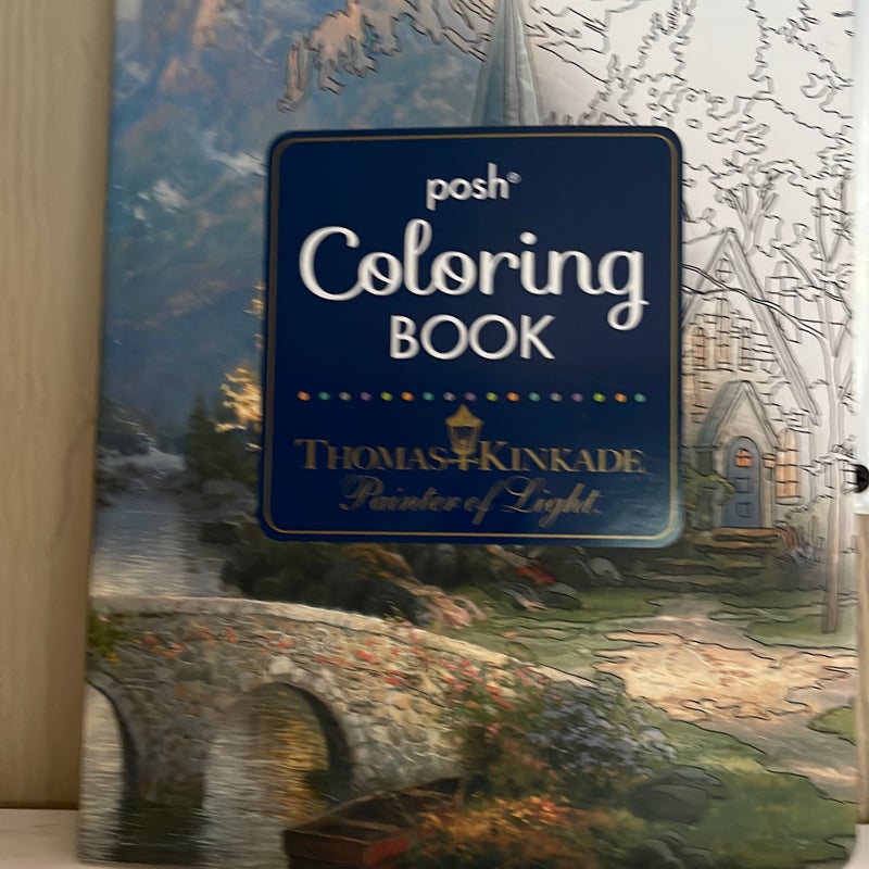 Thomas kinkade posh store coloring book