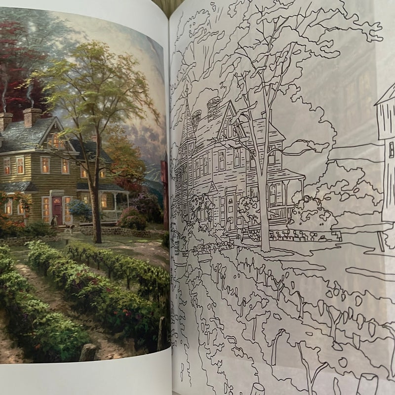 Posh Adult Coloring Book: Thomas Kinkade Designs for Inspiration and Relaxation