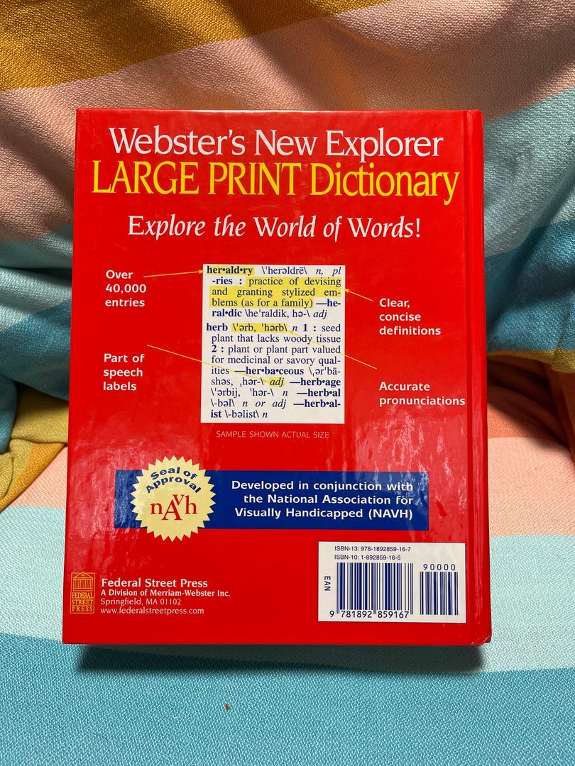 The Merriam-Webster Dictionary For Large Print Users - G.K. Hall - View #2