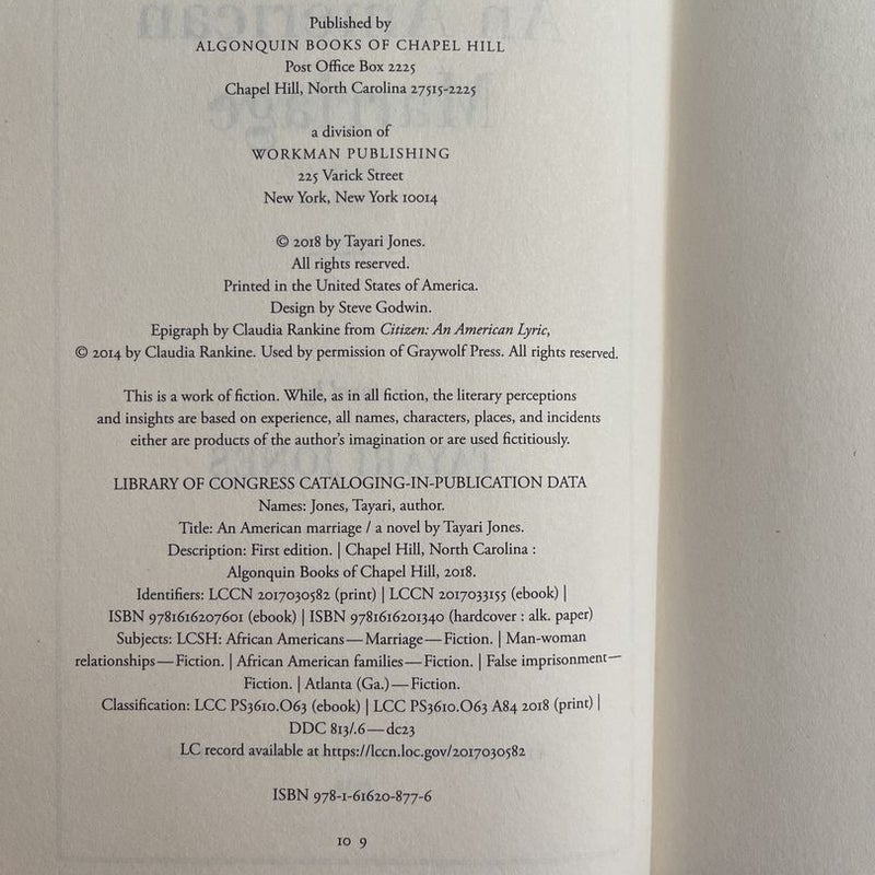 An American Marriage (Oprah's Book Club)