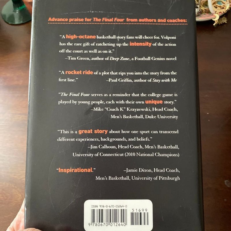 THE FINAL FOUR: A NOVEL~ PAUL VOLPONI ~ SOFT COVER ~ NEW