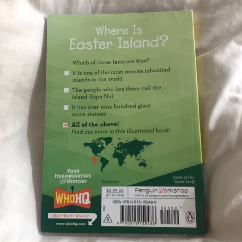 Where Is Easter Island? by Megan Stine, Paperback Pangobooks