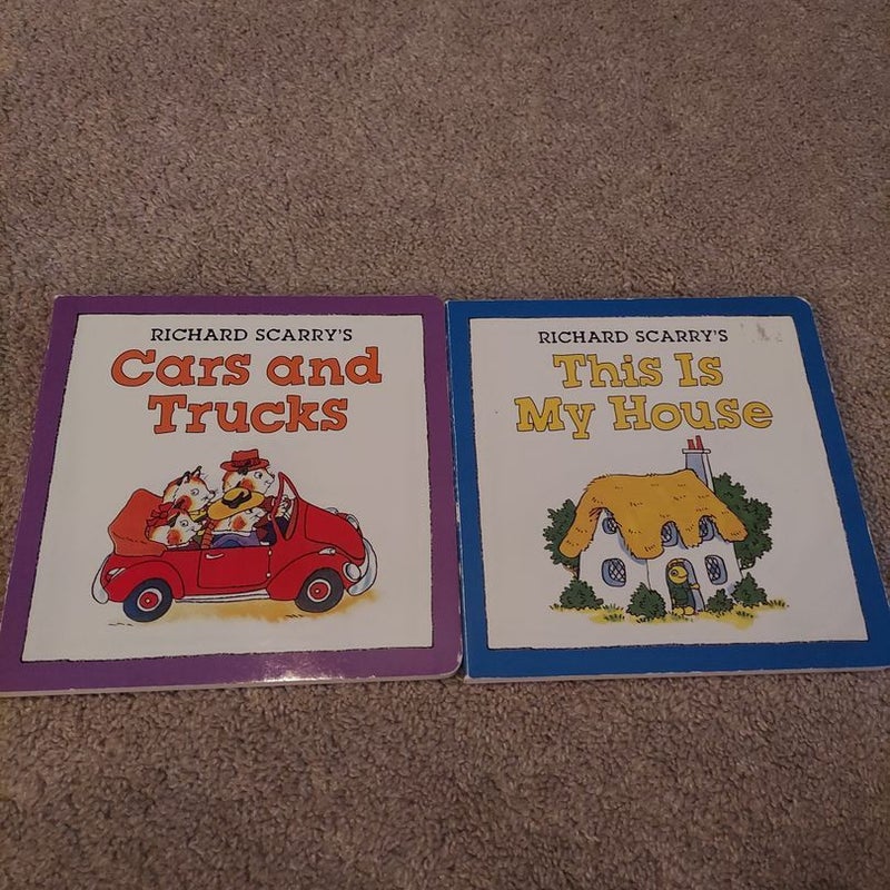 Richard Scarry's This Is My House & cars and trucks