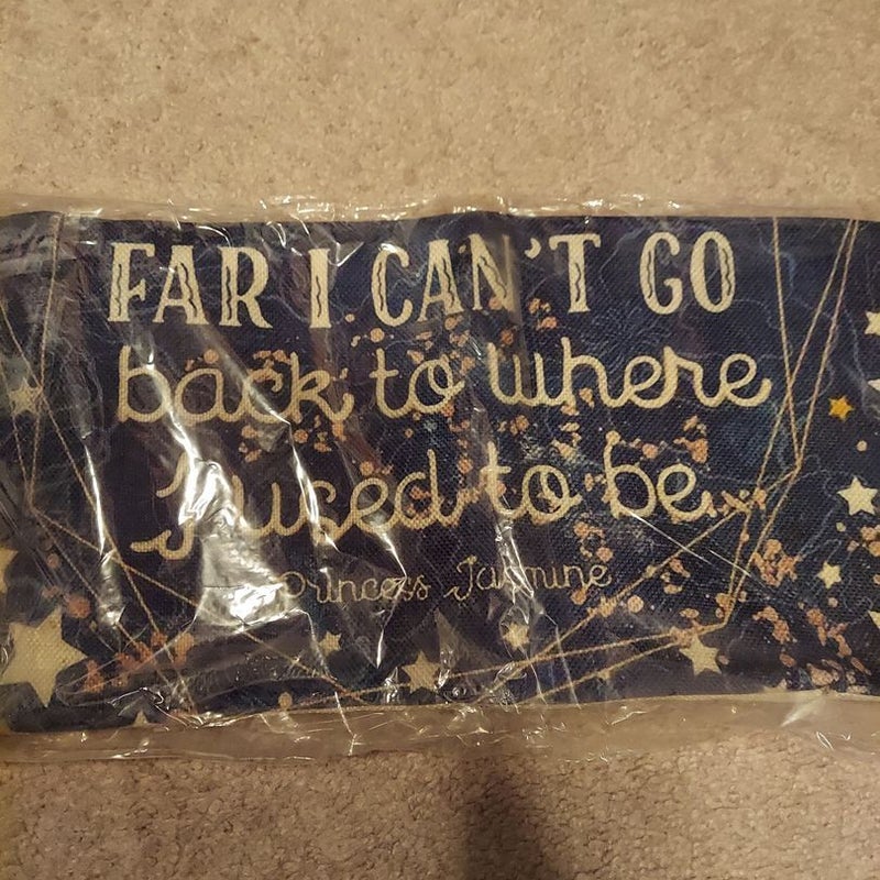 Pillow Cover with Princess Jasmine quote