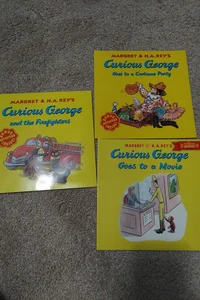 Set of 3 Curious George: Curious George Goes to a Movie