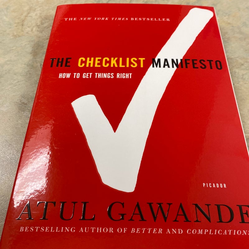 The Checklist Manifesto