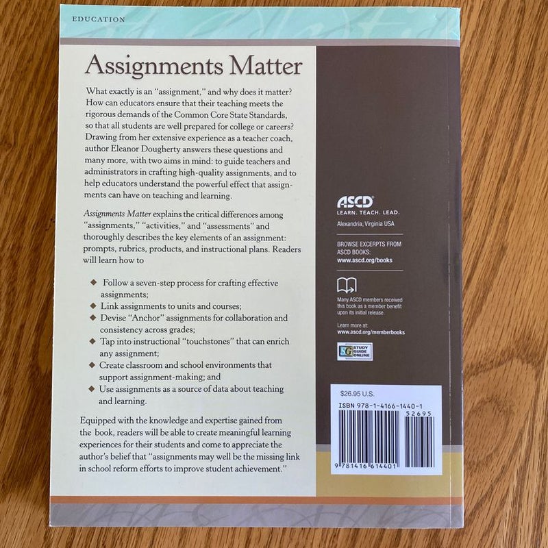 Assignments Matter