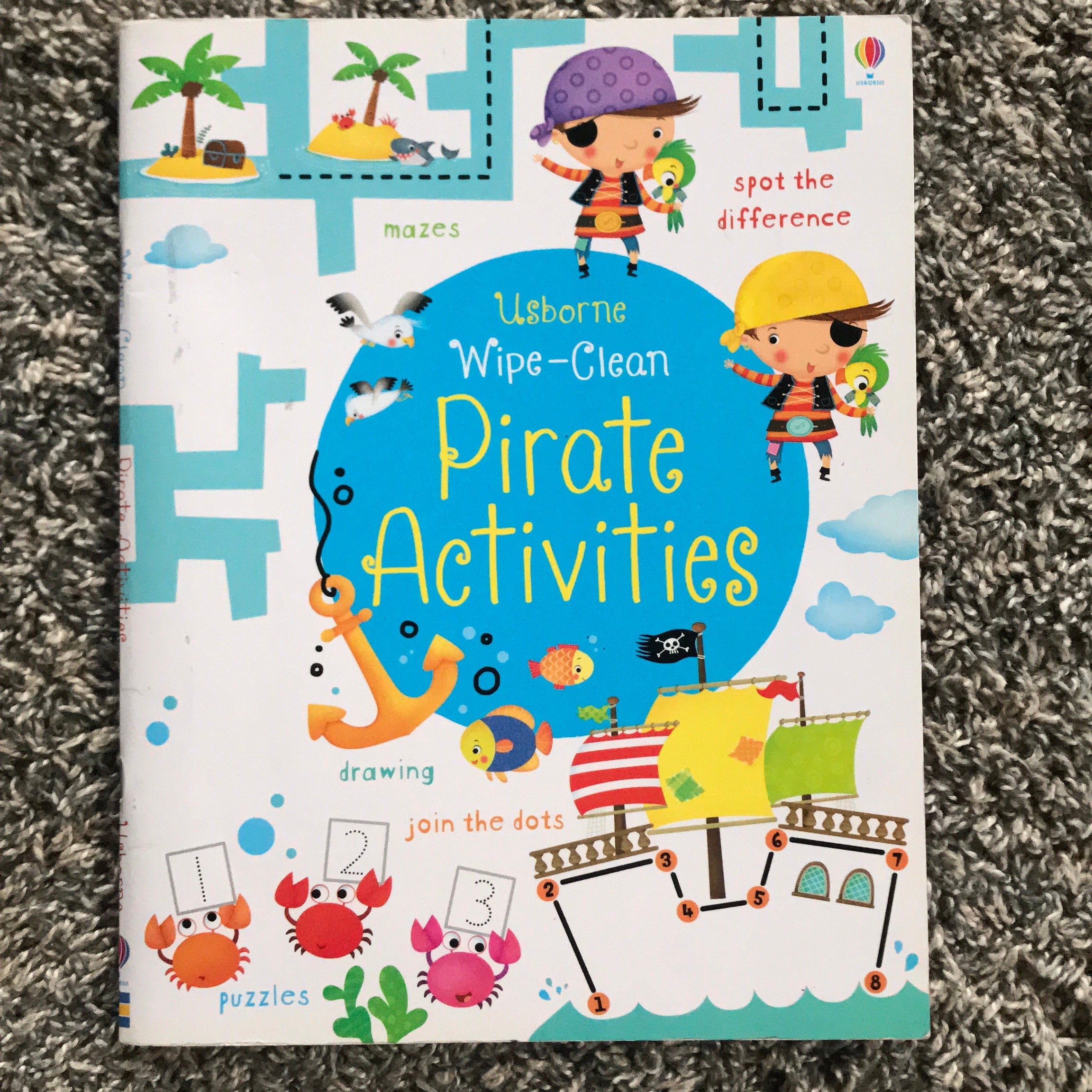 Wipe-Clean Pirate Activities