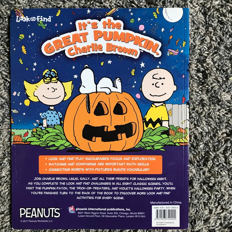 Look and Find Softcover Peanuts It's the Great Pumpkin, Charlie Brown!