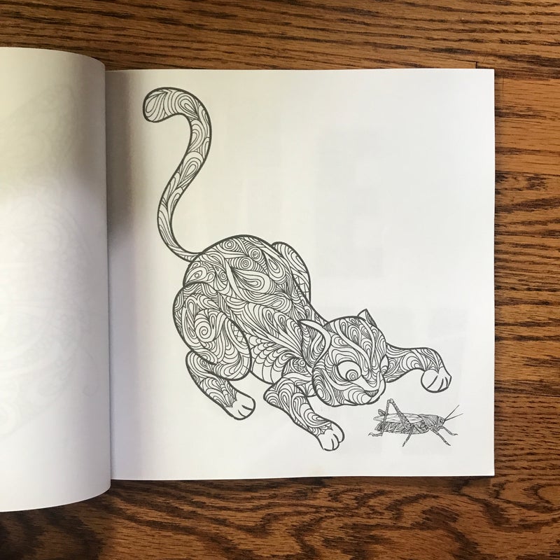 Adult Coloring Book: Cats