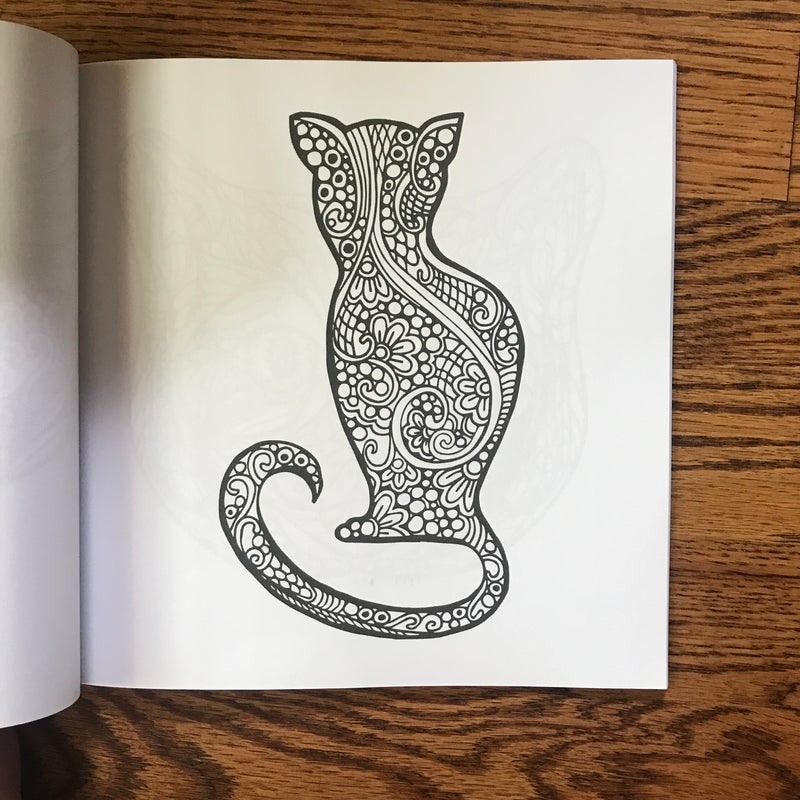 Adult Coloring Book: Cats