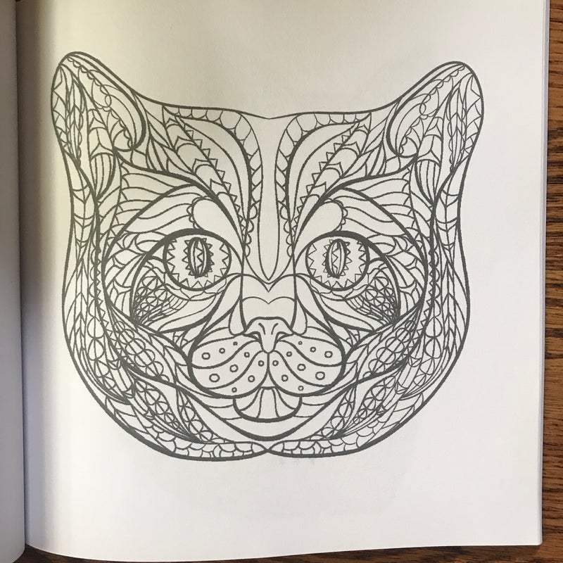 Adult Coloring Book: Cats