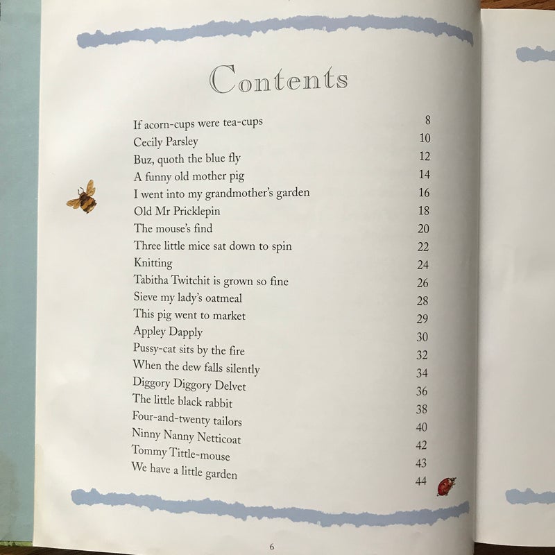 Beatrix Potter's Nursery Rhyme Book R/I