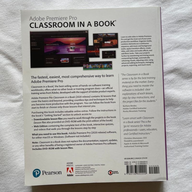 Adobe Premiere Pro Classroom in a Book (2020 Release)