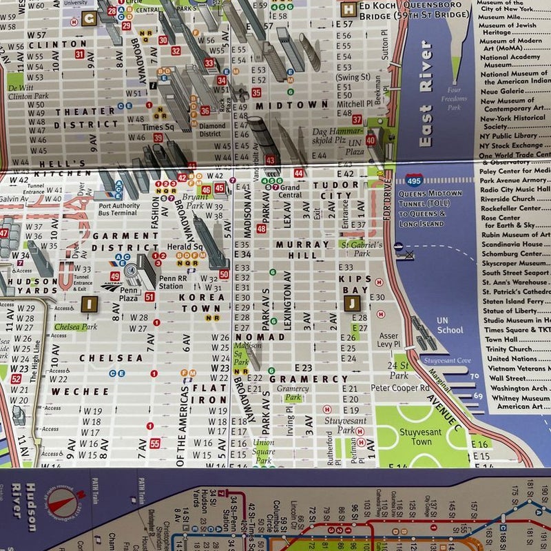 Streetsmart Manhattan NYC Map