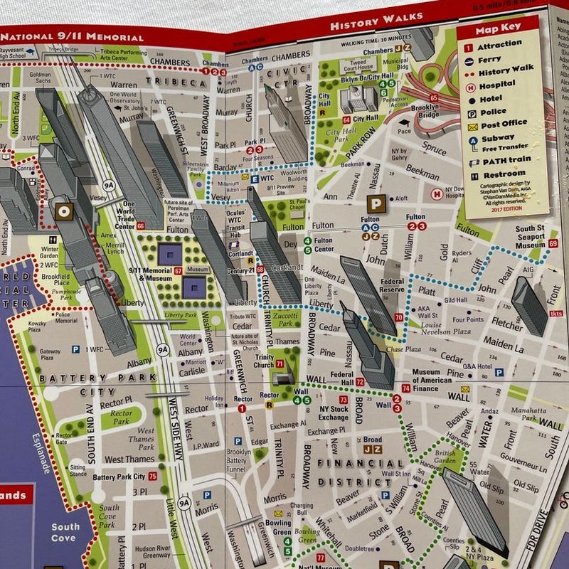 Streetsmart Manhattan NYC Map