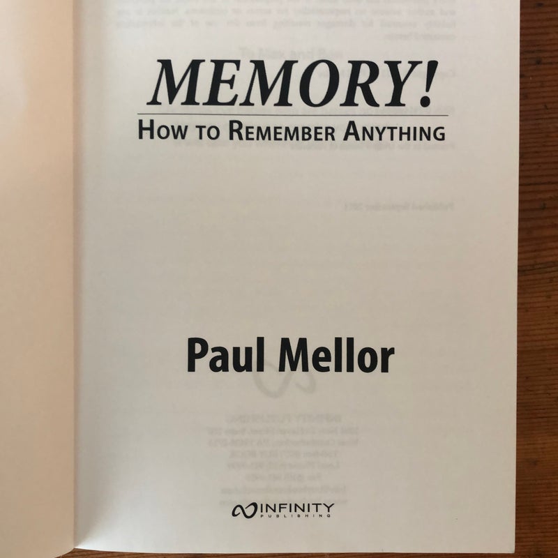 Memory!: How to Remember Anything 