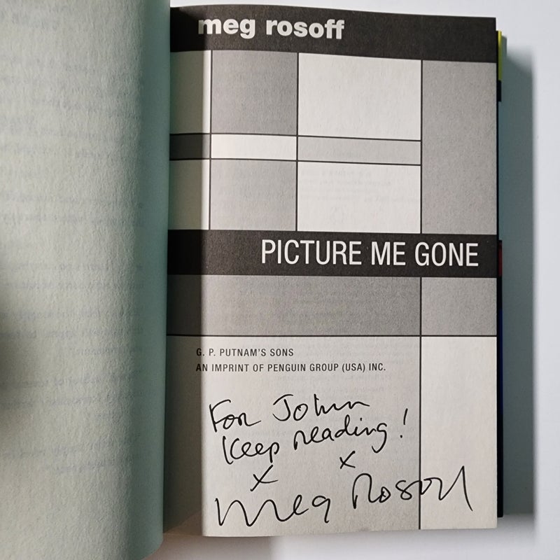 Picture Me Gone ***SIGNED 1ST EDITION***