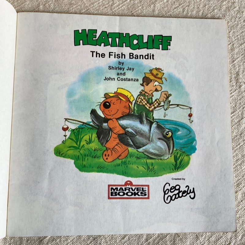 Heathcliff The Fish Bandit A Big Looker Storybook by Marvel Books (1982)