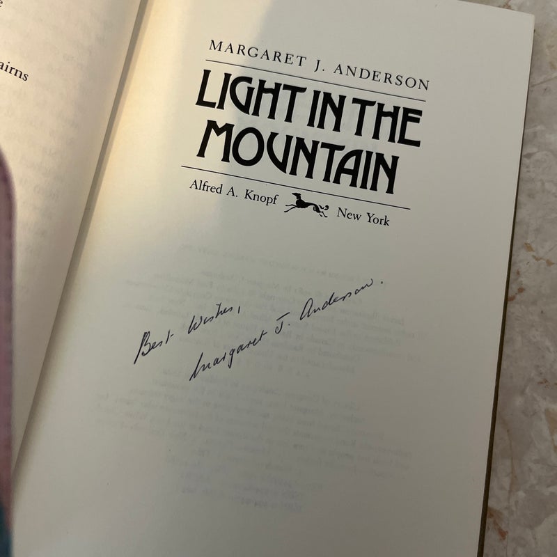 Light in the Mountain (AUTOGRAPHED COPY)