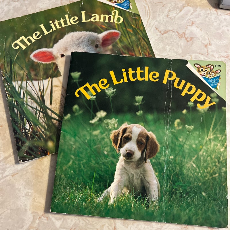Set of 2 books - Little Puppy & Little Lamb