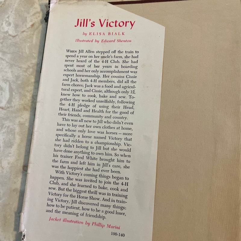 Jill’s Victory: A 4-H Story for Girls 