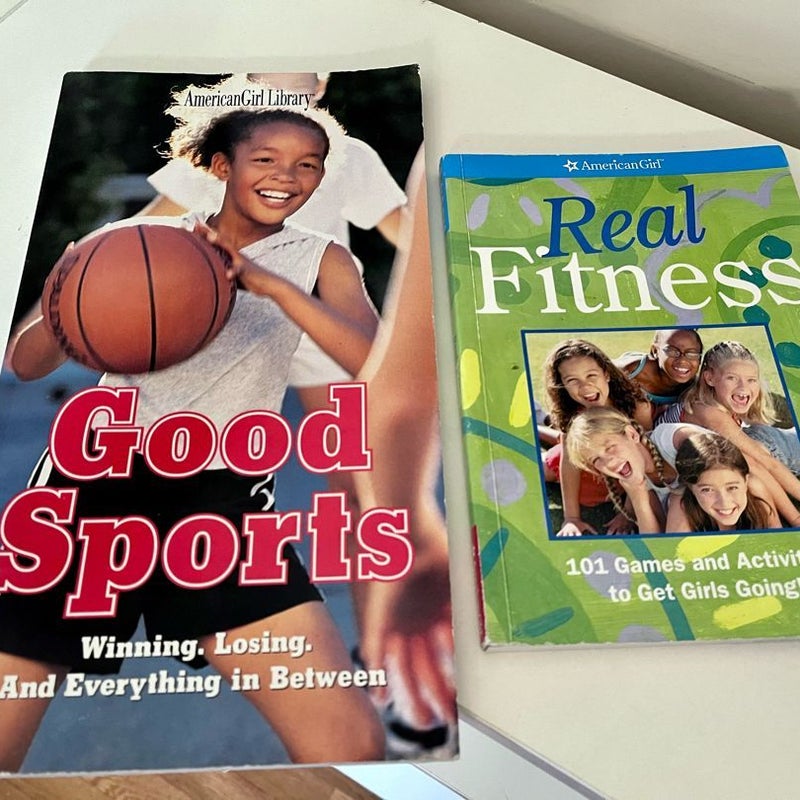 Set 2 American Girl Books Real Fitness + Good Sports